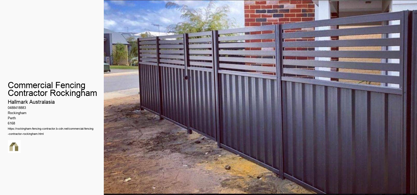 Commercial Fencing Contractor Rockingham